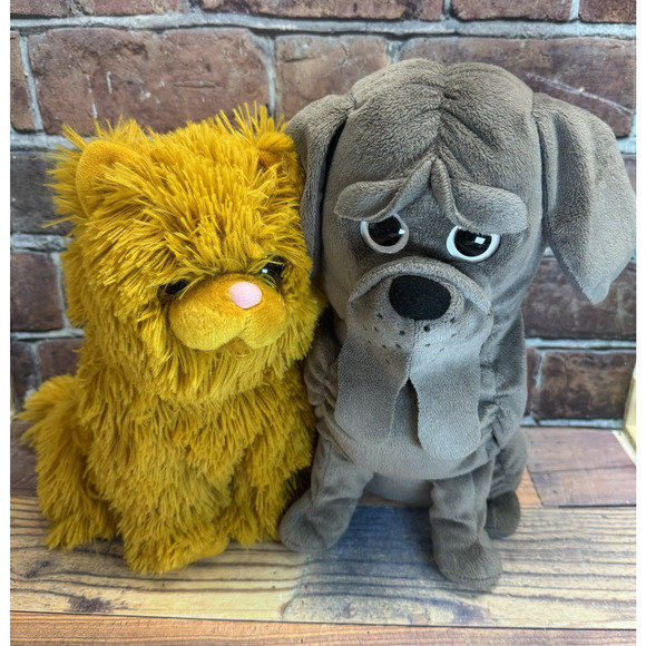 Harry Potter Crookshanks And Fang Plush Wizarding World Universal Parks Cat Dog - Picture 2 of 8